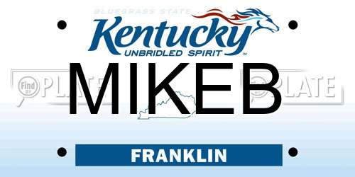 MIKEB Kentucky License Plate