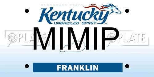 MIMIP Kentucky License Plate
