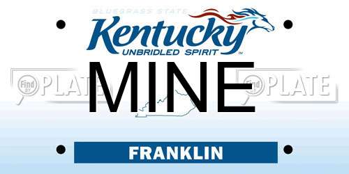 MINE Kentucky License Plate