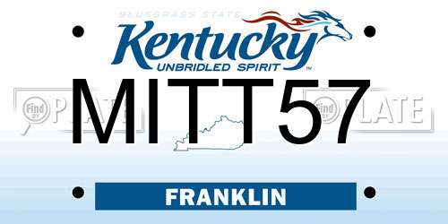 MITT57 Kentucky License Plate