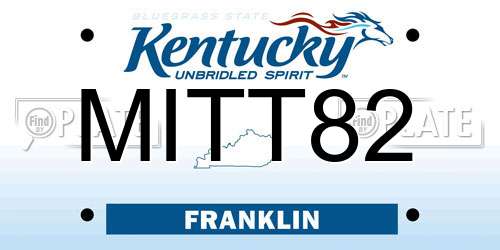 MITT82 Kentucky License Plate