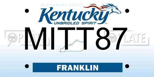 MITT87 Kentucky License Plate