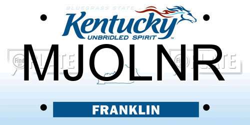 MJOLNR Kentucky License Plate