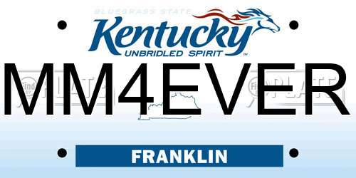 MM4EVER Kentucky License Plate