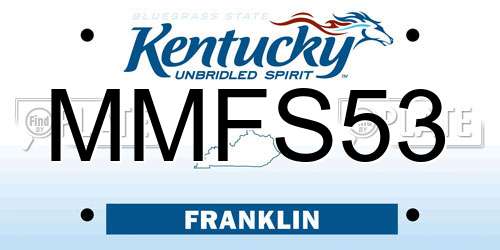MMFS53 Kentucky License Plate