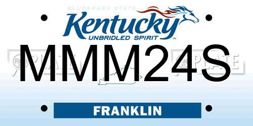 MMM24S Kentucky License Plate