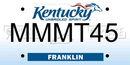 MMMT45 Kentucky License Plate