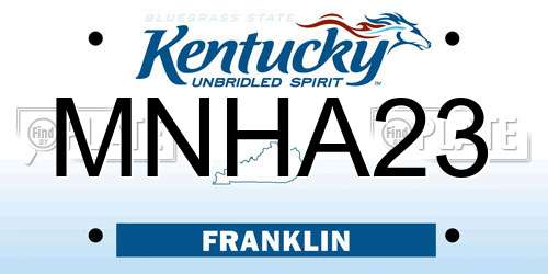 MNHA23 Kentucky License Plate