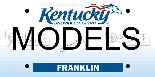 MODELS Kentucky License Plate