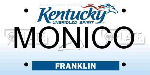 MONICO Kentucky License Plate