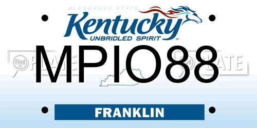 MPIO88 Kentucky License Plate