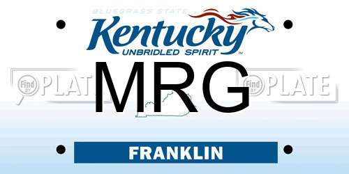 MRG Kentucky License Plate