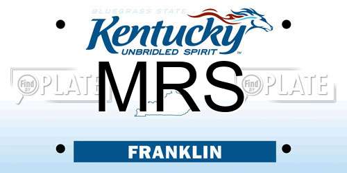 MRS Kentucky License Plate