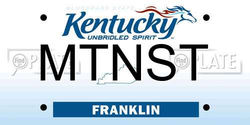 MTNST Kentucky License Plate