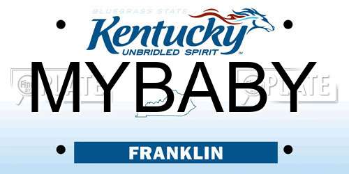 MYBABY Kentucky License Plate