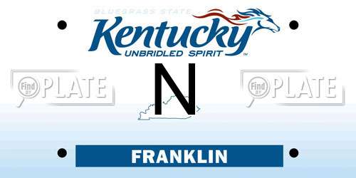 N Kentucky License Plate