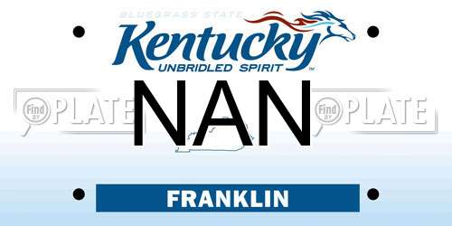 NAN Kentucky License Plate