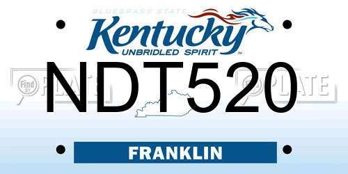 NDT520 Kentucky License Plate