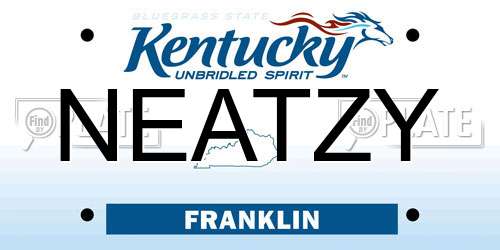 NEATZY Kentucky License Plate