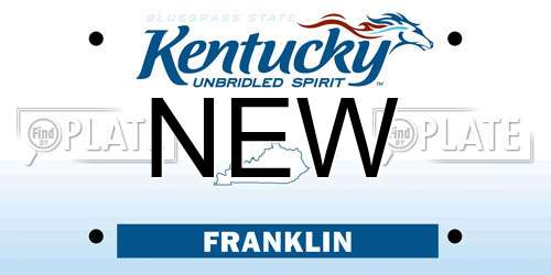 NEW Kentucky License Plate
