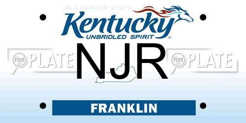 NJR Kentucky License Plate