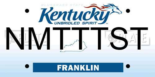 NMTTTST Kentucky License Plate