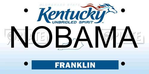 NOBAMA Kentucky License Plate