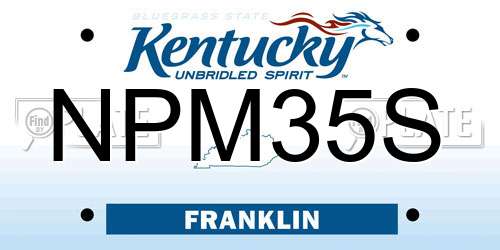 NPM35S Kentucky License Plate