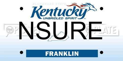 NSURE Kentucky License Plate