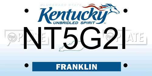 NT5G2I Kentucky License Plate