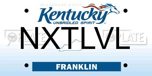 NXTLVL Kentucky License Plate
