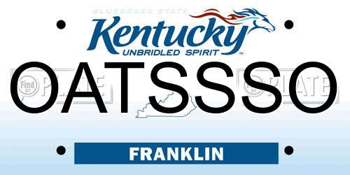 OATSSSO Kentucky License Plate