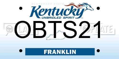 OBTS21 Kentucky License Plate