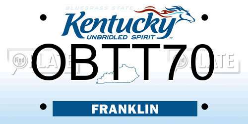 OBTT70 Kentucky License Plate