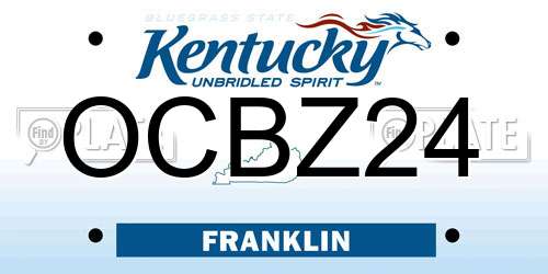 OCBZ24 Kentucky License Plate