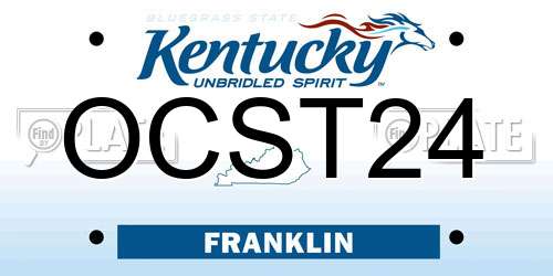 OCST24 Kentucky License Plate