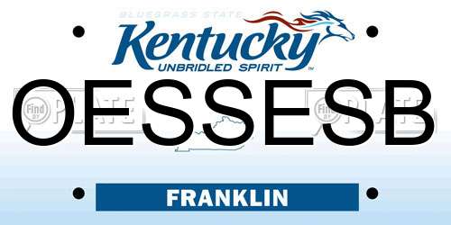 OESSESB Kentucky License Plate