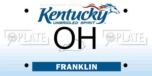 OH Kentucky License Plate