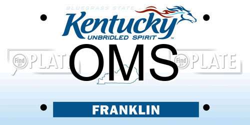 OMS Kentucky License Plate