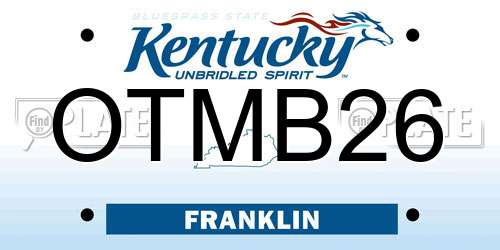 OTMB26 Kentucky License Plate