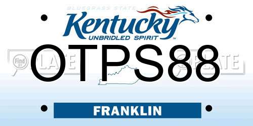 OTPS88 Kentucky License Plate
