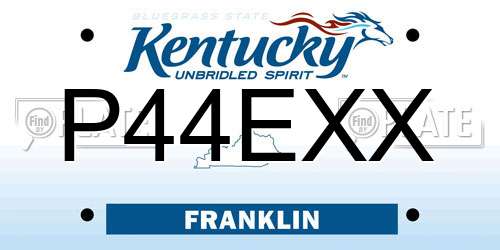 P44EXX Kentucky License Plate