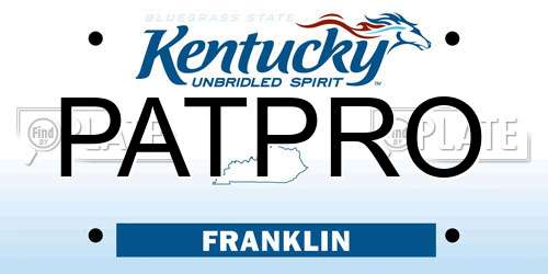 PATPRO Kentucky License Plate