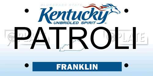 PATROLI Kentucky License Plate