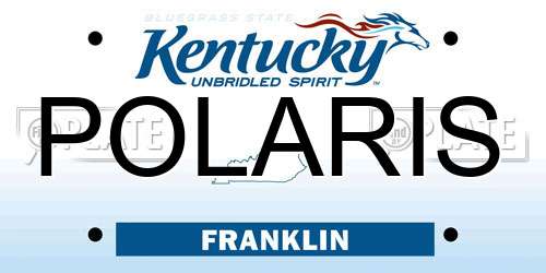 POLARIS Kentucky License Plate