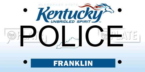 POLICE Kentucky License Plate