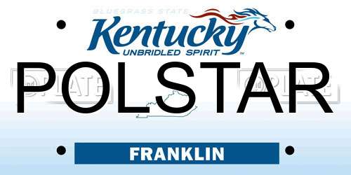 POLSTAR Kentucky License Plate