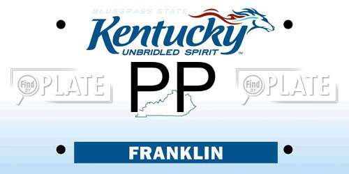 PP Kentucky License Plate