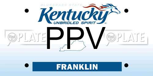 PPV Kentucky License Plate