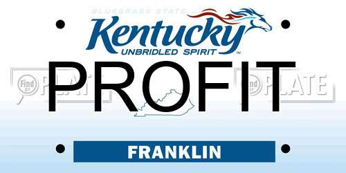 PROFIT Kentucky License Plate